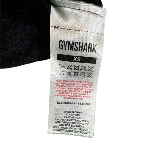 Gymshark Leggings XS Black Seamless Cropped Laser Cut High Waist Workout Pants - Picture 4 of 9